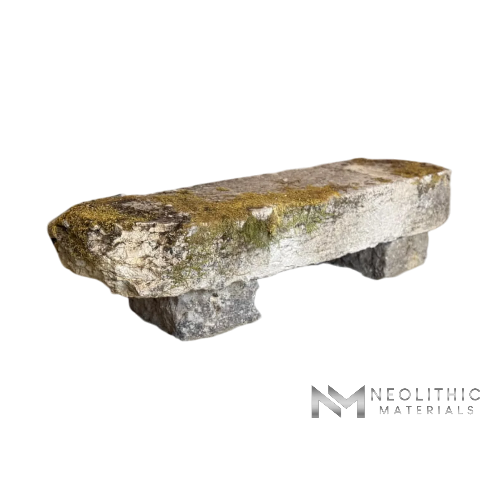 French Antique 19th Century Limestone Bench